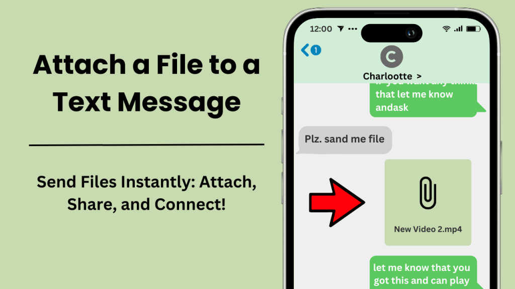 attach files to a text message