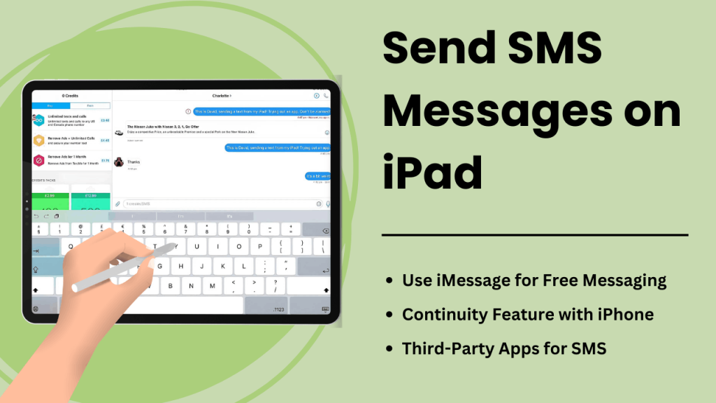 Send SMS Messages on iPad