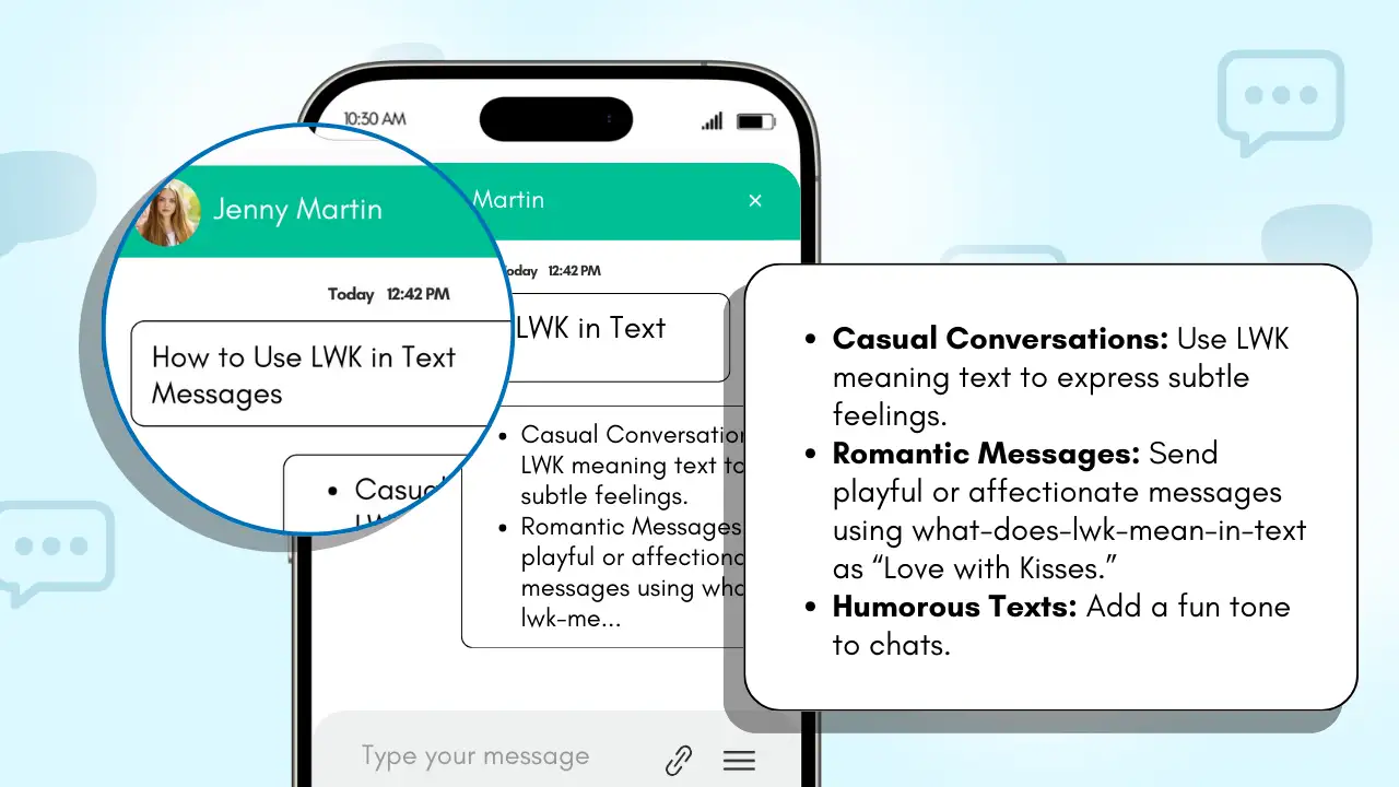 How to Use LWK in Text Messages 